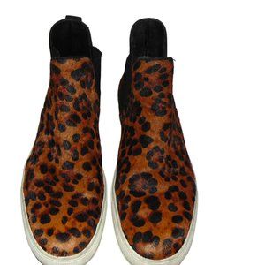 Zara Women's Leopard Print High Top Sneaker Boot Size EU 41 US 10